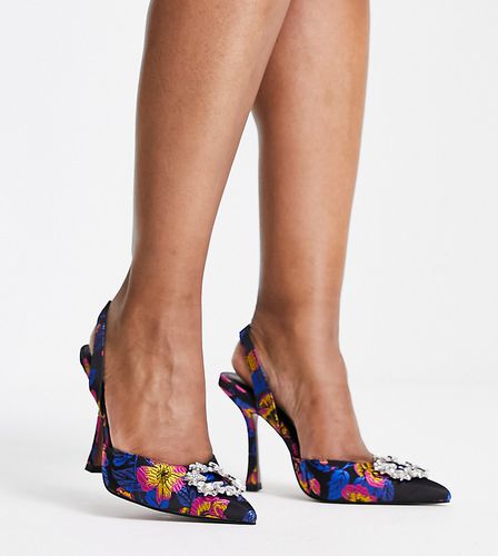 Poppy - Chaussures pointure large à talon haut et bride arrière - Asos Design - Modalova