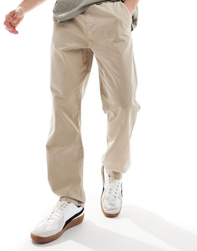 Pantalon coupe droite à enfiler - Taupe - Asos Design - Modalova