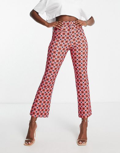 Pantalon court coupe slim à imprimé géométrique - Asos Design - Modalova