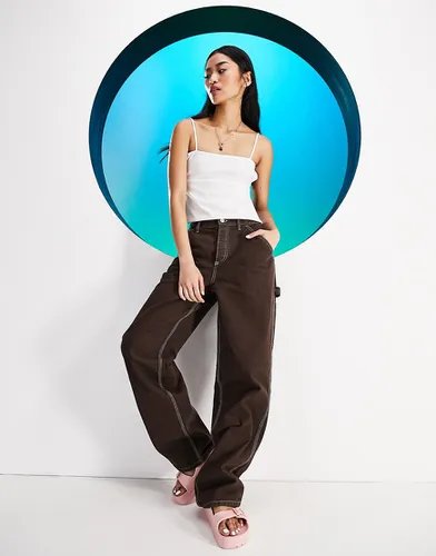 Pantalon cargo - Chocolat - Asos Design - Modalova
