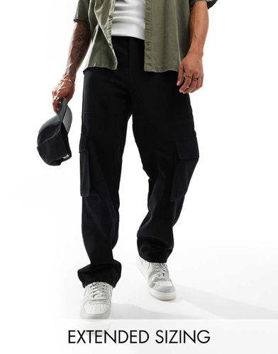 Pantalon cargo baggy en toile avec empiècements - Asos Design - Modalova