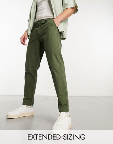 Pantalon chino classique rigide - olive - Asos Design - Modalova
