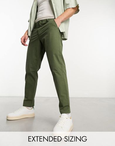 Pantalon chino classique rigide - olive - Asos Design - Modalova