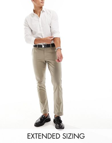 Pantalon chino de travail coupe slim - Taupe - Asos Design - Modalova