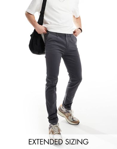 Pantalon chino skinny - Anthracite délavé - Asos Design - Modalova