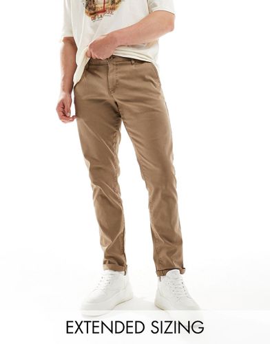 Pantalon chino slim - Beige délavé - Asos Design - Modalova
