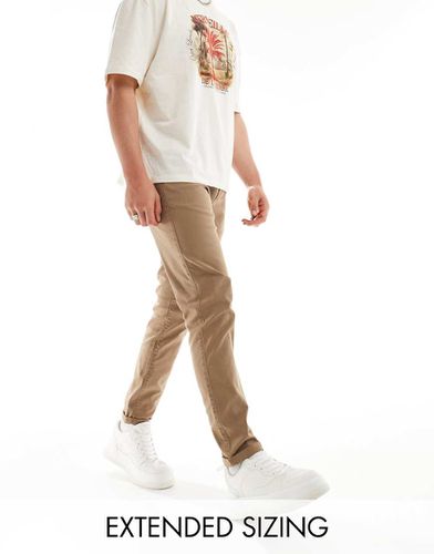 Pantalon chino slim - Beige délavé - Asos Design - Modalova