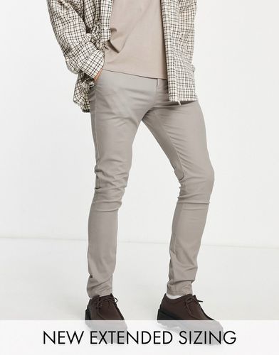 Pantalon chino super ajusté - clair - Asos Design - Modalova