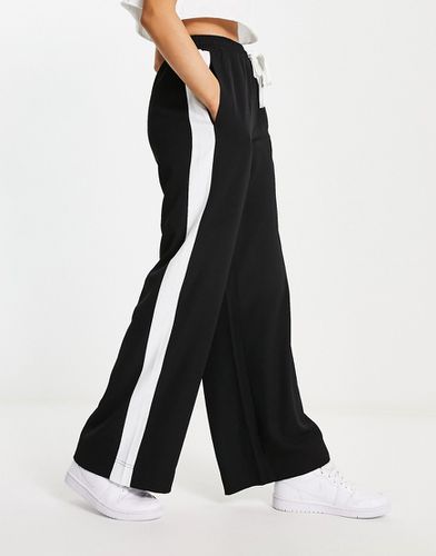 Pantalon à enfiler avec empiècement contrastant - Noir - Asos Design - Modalova