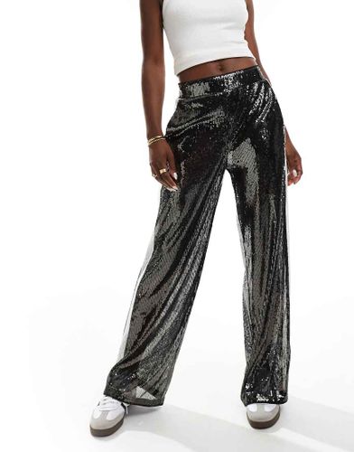 Pantalon  sequins avec empicements contrastants - Asos Design - Modalova