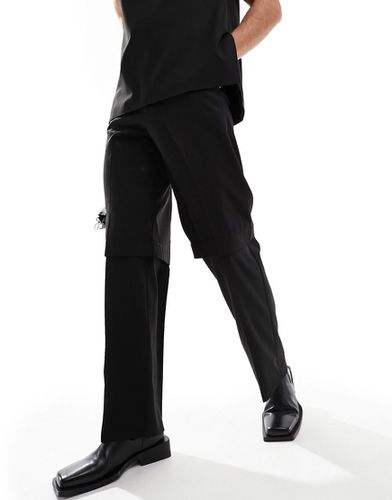Pantalon ample de costume d'ensemble habillé coupe slim à deux épaisseurs - Asos Design - Modalova
