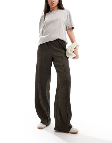 Pantalon ample texturé - Kaki - Asos Design - Modalova