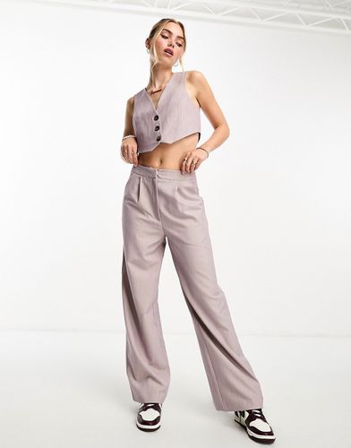 Pantalon ajusté large d'ensemble - Vison - Asos Design - Modalova