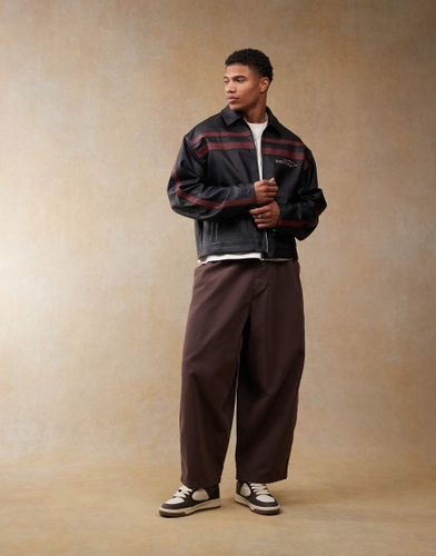 Pantalon baggy oversize avec taille lastique - Asos Design - Modalova