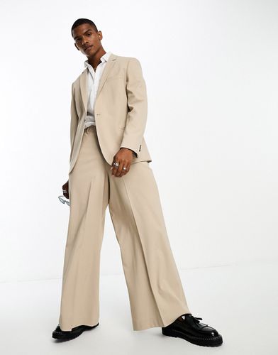 Pantalon de costume ultra ample - Taupe - Asos Design - Modalova