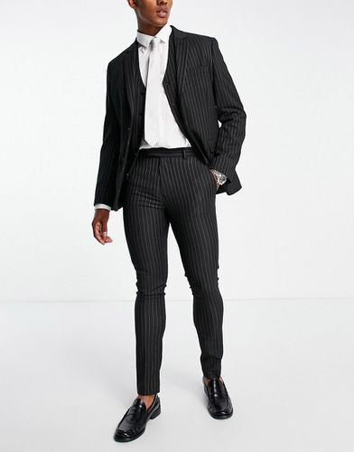Pantalon de costume ajusté à fines rayures - Asos Design - Modalova