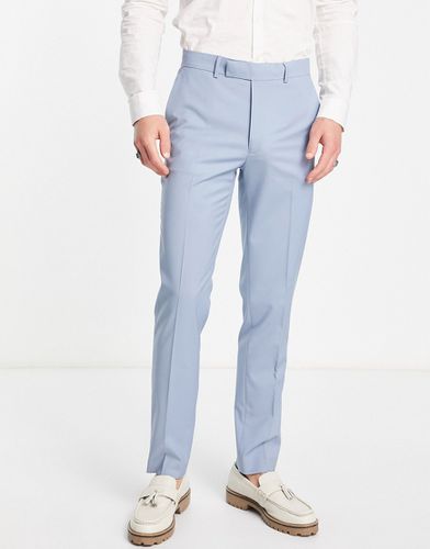 Pantalon de costume ajusté - Bleu cendré - Asos Design - Modalova