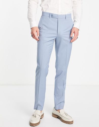 Pantalon de costume ajusté - Bleu cendré - Asos Design - Modalova