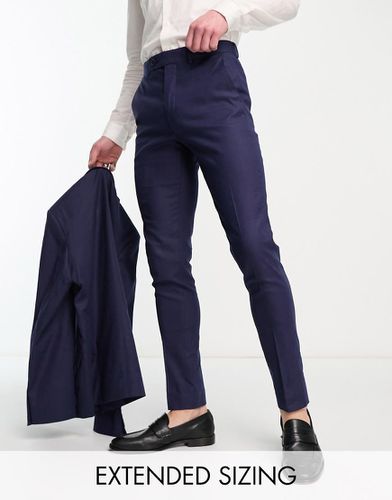 Pantalon de costume ajusté en lin mélangé - Asos Design - Modalova