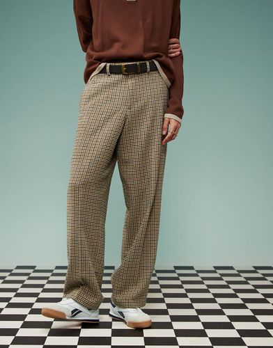 Pantalon de costume ample à carreaux pied-de-poule - Asos Design - Modalova