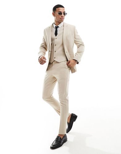 Pantalon de costume de mariage coupe slim - Taupe - Asos Design - Modalova