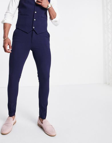 Pantalon de costume super skinny - Bleu - Asos Design - Modalova