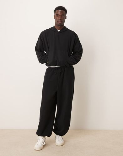 Pantalon de jogging d'ensemble bouffant oversize en tissu côtelé épais effet brossé - Asos Design - Modalova