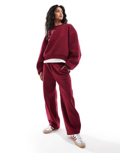 Pantalon de jogging large - Bordeaux - Asos Design - Modalova