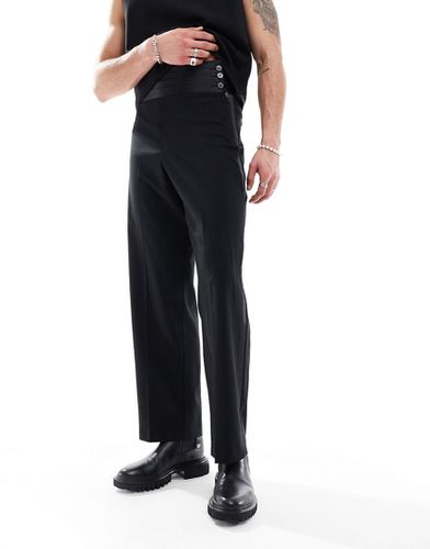 Pantalon de smoking à ceinture cummerbund large - Asos Design - Modalova