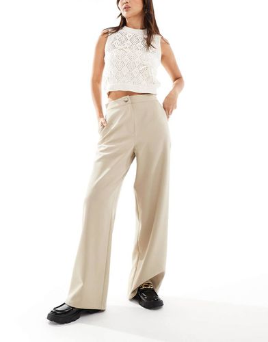 Pantalon de tailleur coupe dad ample - Taupe - Asos Design - Modalova