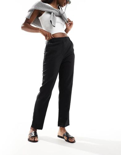 Pantalon de tailleur court coupe droite ajustée - Asos Design - Modalova