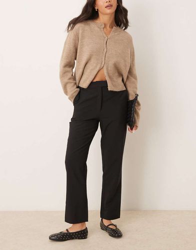 Pantalon de tailleur court coupe droite ajustée - Asos Design - Modalova