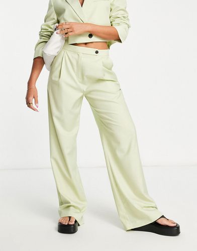 Pantalon de tailleur souple ample - Citron délavé - Asos Design - Modalova