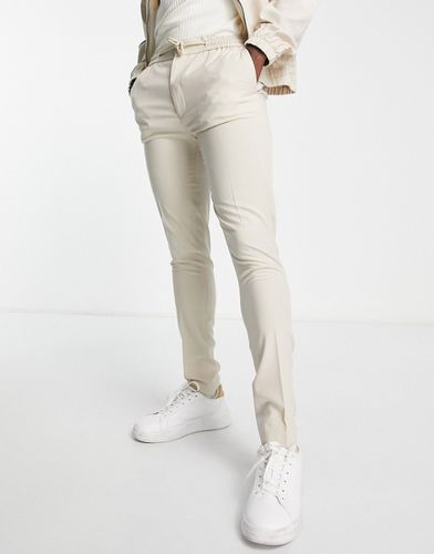 Pantalon d'ensemble ajusté et habillé - Taupe - Asos Design - Modalova