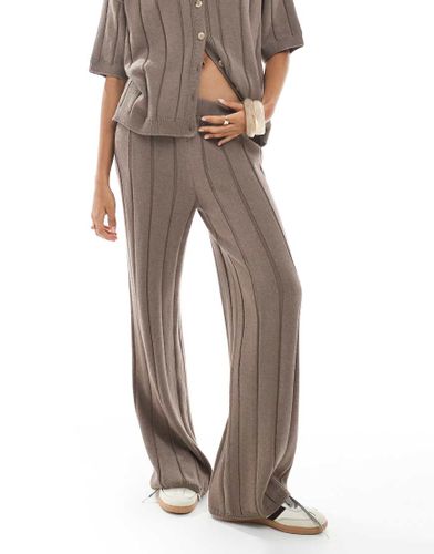 Pantalon d'ensemble en maille de coton - Moka - Asos Design - Modalova