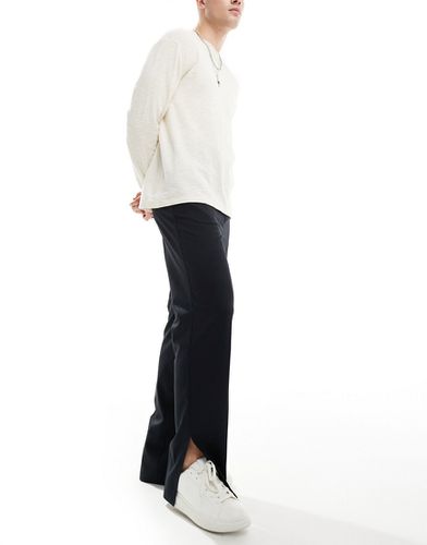 Pantalon droit élégant à taille haute fendu sur les côtés - Asos Design - Modalova