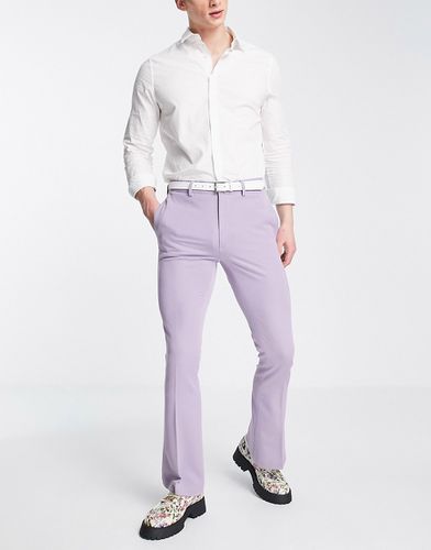 Pantalon élégant coupe évasée ajustée - Lilas vif - Asos Design - Modalova