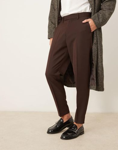 Pantalon habillé coupe fuselée - foncé - Asos Design - Modalova