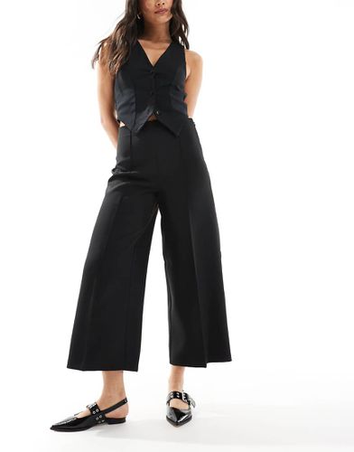 Pantalon large habillé style épuré coupe courte - Asos Design - Modalova