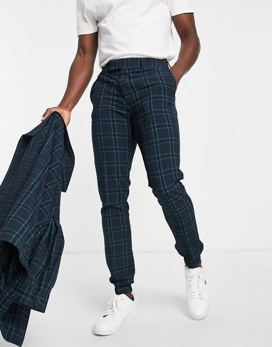 Pantalon skinny élégant d'ensemble à carreaux en crêpe resserré aux chevilles - Asos Design - Modalova