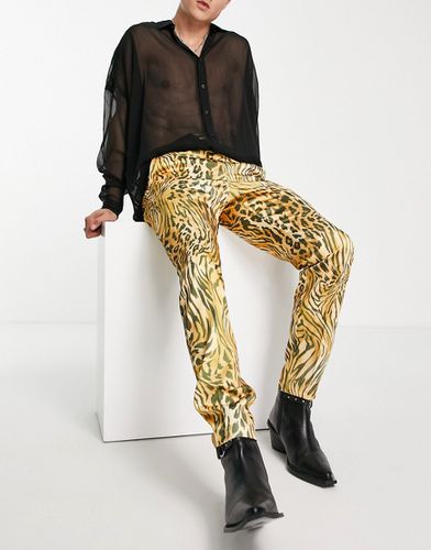 Pantalon slim à imprimé léopard - Asos Design - Modalova