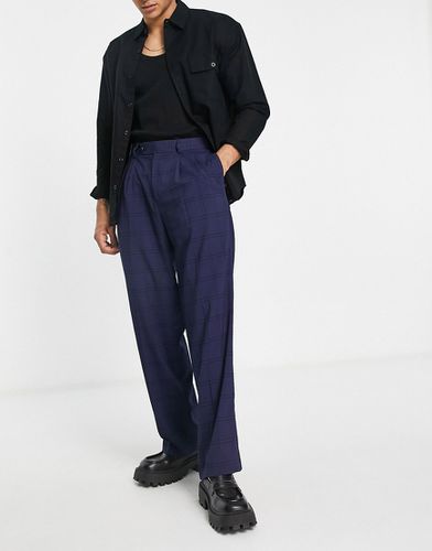 Pantalon taille haute coupe ample à grands carreaux - Asos Design - Modalova