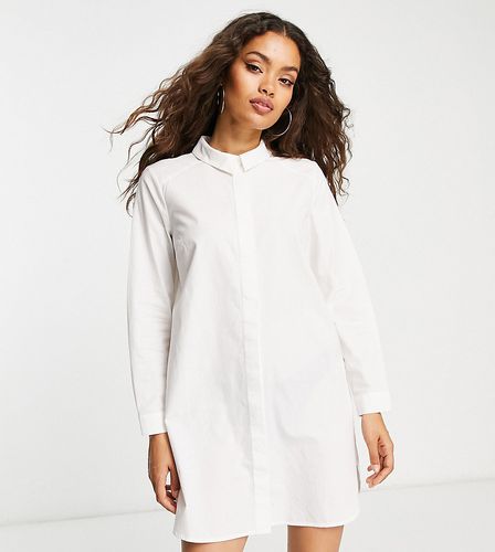 ASOS DESIGN Petite - Robe chemise courte en coton - Asos Petite - Modalova