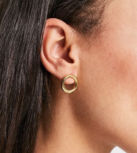 Puces d'oreilles en plaqué or 14 carats - Asos Design - Modalova