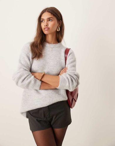 Pull décontracté en laine d'alpaga mélangée avec manches volumineuses - Asos Design - Modalova