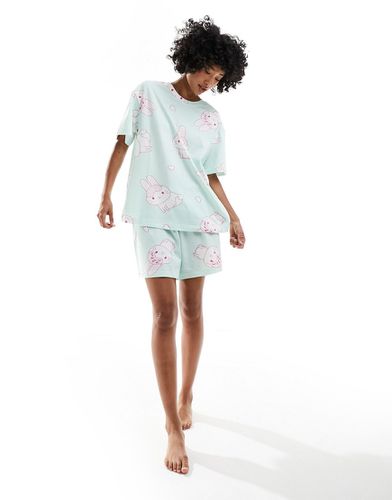 Pyjama avec t-shirt oversize et short - Asos Design - Modalova