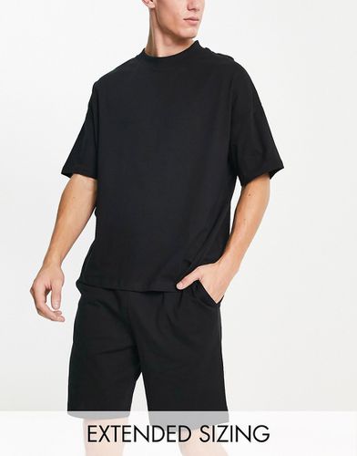 Pyjama en jersey avec short et t-shirt oversize - Asos Design - Modalova