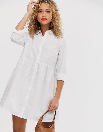 Robe chemise babydoll courte en coton - Asos Design - Modalova