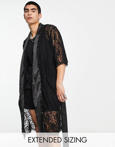 Robe de chambre d'ensemble en dentelle - Asos Design - Modalova