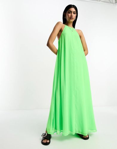 Robe d'été longue à encolure américaine - fluo - Asos Design - Modalova